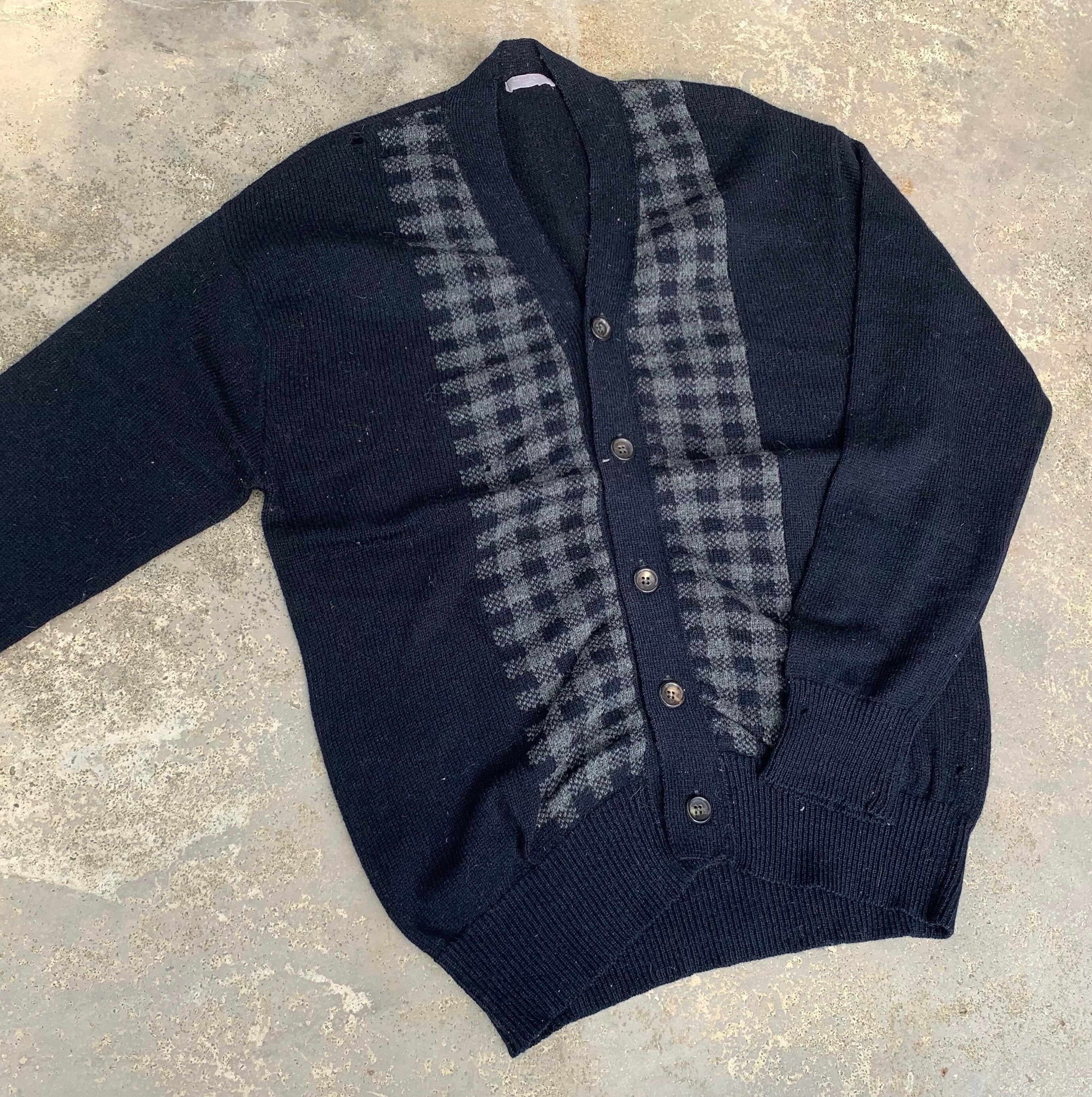 Rare! Vintage 1990s Distressed Comme Des Garcons Wool Knit