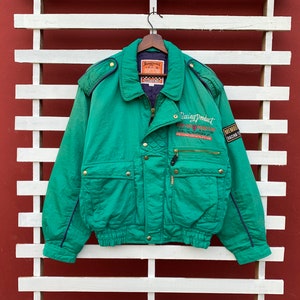Rare! Vintage 1990s Racing Product Members Racing Team Jacket Vintage Clothing Racing Style Motorsports Fashion / Medium