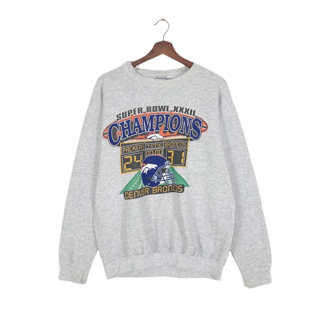 Rare Vintage 1990s LOGO 7 Denver Broncos Crewneck Sweatshirt Biglogo ...