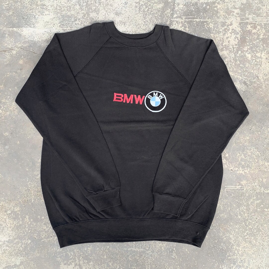 Vintage 80s BMW Crewneck Long Sleeve Sweatshirt Embroidery Biglogo