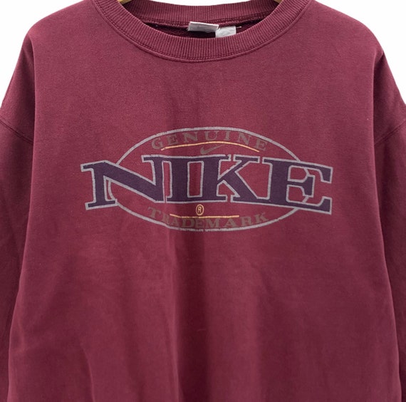 Rare! Vintage 90s Nike Genuine Trademark Crewneck… - image 5