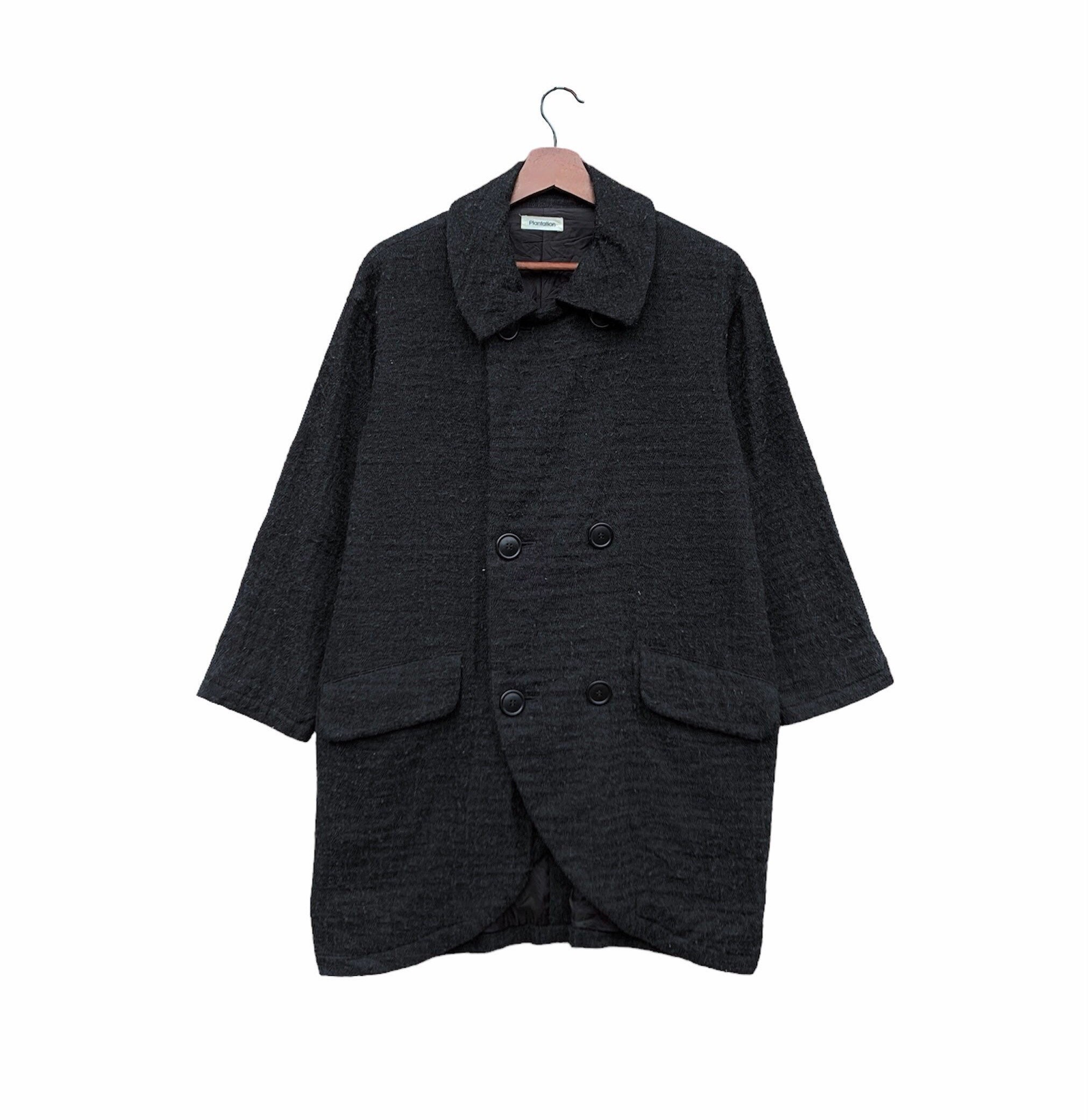 Rare Vintage Issey Miyake Plantation Wool Cupra Coat Issey  