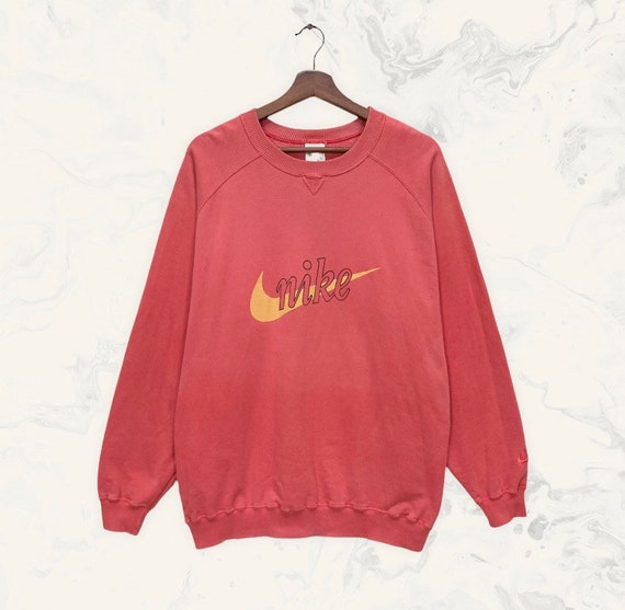 Vintage 1990s Nike Block X Swoosh Crewneck Long Sleeve Sweatshirt