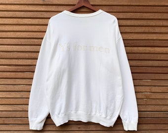 Rare! Vintage YS FOR MEN Yohji Yamamoto Crewneck Long Sleeve Sweatshirt Biglogo Vintage Clothing Japanese Designer / Japanese Fashion / L