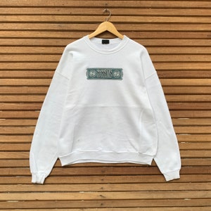 Vintage 1990s Sessions American Made Crewneck Long Sleeve Sweatshirt SpellOut PullOver Jumper Vintage Skateboard / Snowboard / M