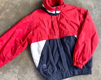 ヴィンテージ 90's Fila Biella Italia ホワイト ラージ ウインド