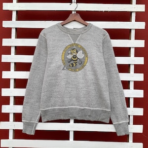 Vintage Buzz Ricksons Fighter Squadron Spiro Pugno Crewneck Long Sleeve Sweatshirt Big Logo Toyo Enterprise / Army Fashion / Small