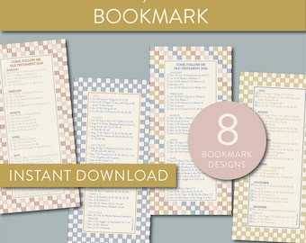Come Follow Me 2026 Bookmark Reading Schedule Old Testament  Instant Download