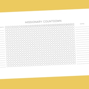 Printable LDS Missionary Countdown (For Elders and Sisters)