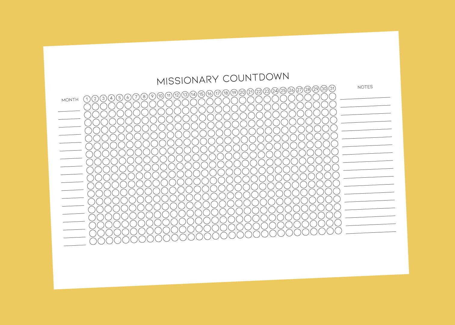 Printable LDS Missionary Countdown (for Elders and Sisters) - Etsy printable-lds-missionary-countdown-for-elders-and-sisters-etsy