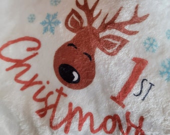 Babies First Christmas Blanket
