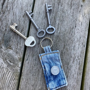 Upcycled Denim Key Chain