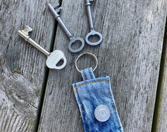 Upcycled Denim Key Chain