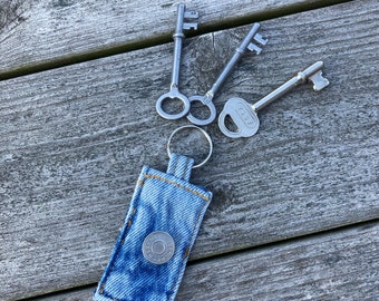 【YOURNUS】Indiana Key Ring Wide Denim SUPER O-RING PANT BLUE DENIM – trashandvaudeville