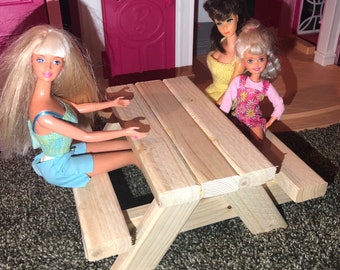 barbie picnic table set