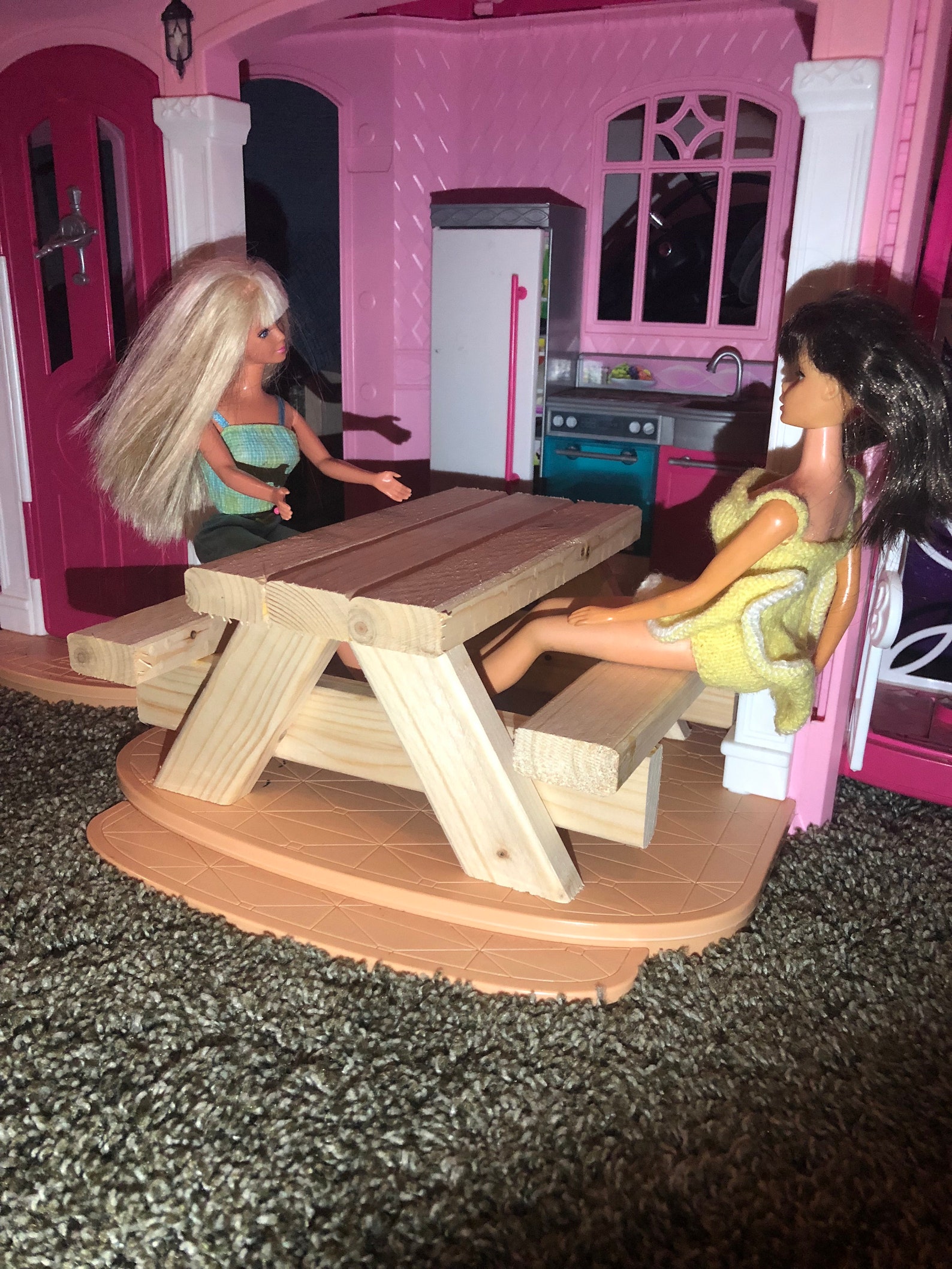Barbie Picnic Table Etsy