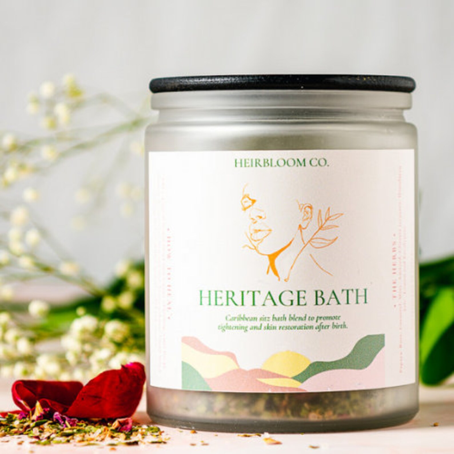 Organic Postpartum Herbal Bath Soak for After Birth Recovery Etsy
