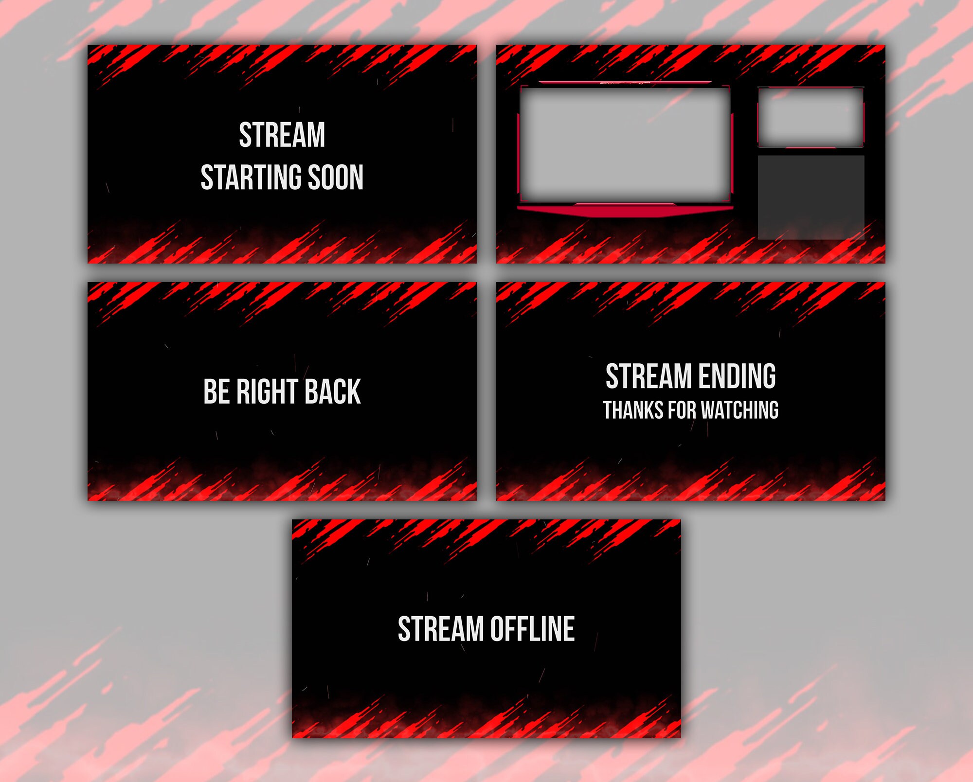 Red Twitch Overlay Template Images And Photos Finder Images
