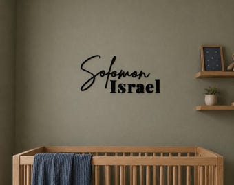 Benutzerdefinierte Holz Namensschild | Schreibschrift Name Decor | Personalisiertes Kinderzimmer Namensschild | Schnitt Holz Name | Schlafzimmer-Wand-Dekor