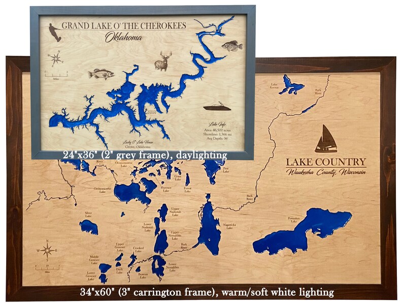 Neely Henry AL Lake Map Custom Lake House Decor Custom Wood Etsy France