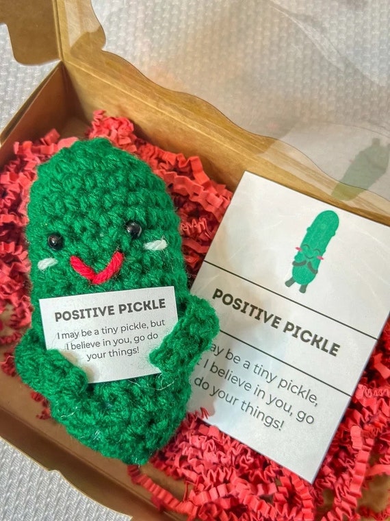 Emotional Support Pickle Christmas Crochet Pickle Pattern 