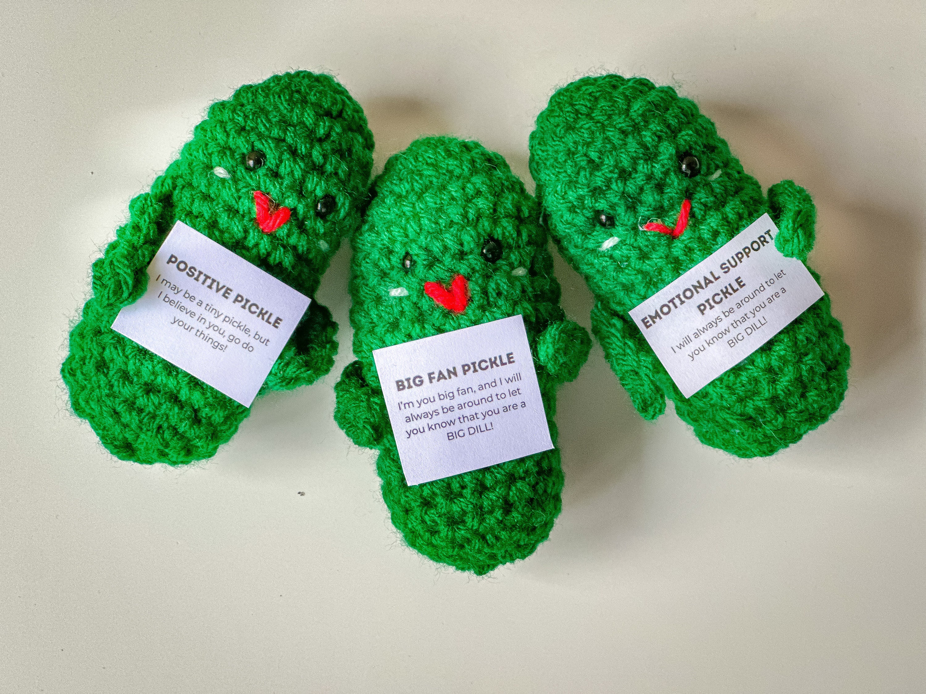 Emotional Support Pickle Christmas Crochet Pickle Pattern 