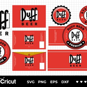 Duff Beer png Duff cerveza Logo Vector SVG/DXF/AI Duff Beer | Etsy