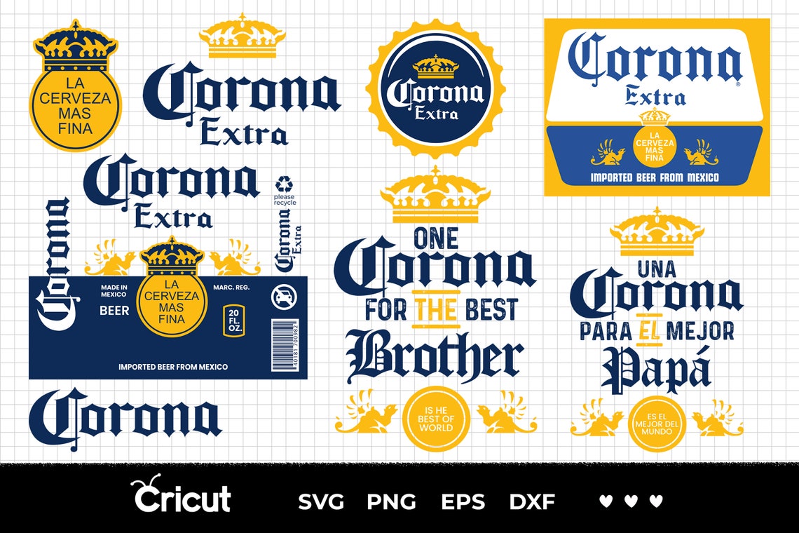 Corona PNG Corona Extra Beer Logo SVG Bundle Corona Beer | Etsy