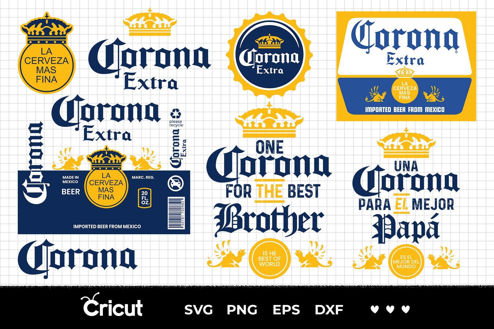 Corona PNG Corona Extra Beer Logo SVG Bundle Corona Beer Etsy
