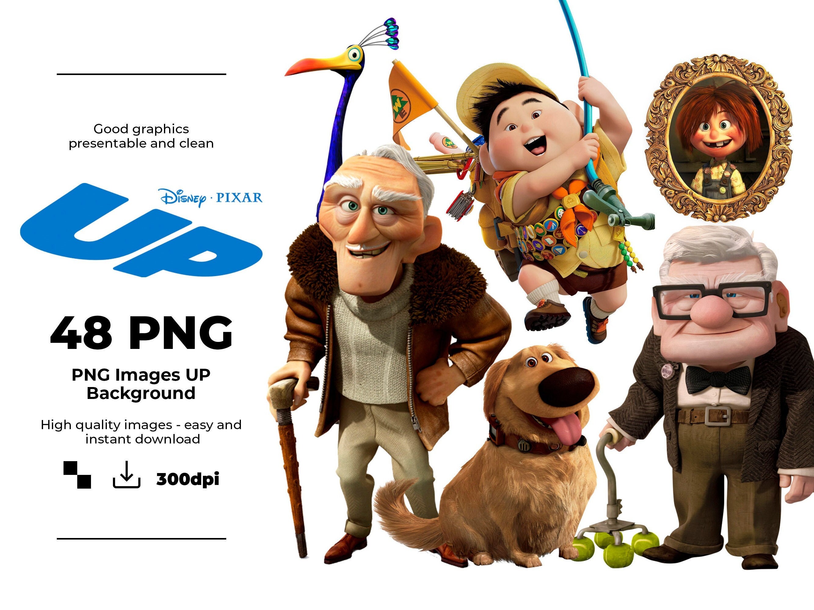 Disney Up Disney Up PNG Files Disney Up Clipart Disney Up | Etsy