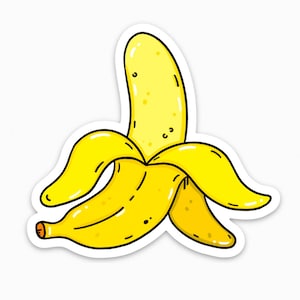 Bananen-Vinyl-Aufkleber - VSCO, niedliche Aufkleber für Wasserflaschen, Macbook-Aufkleber, Hydro Flask, Aufkleber