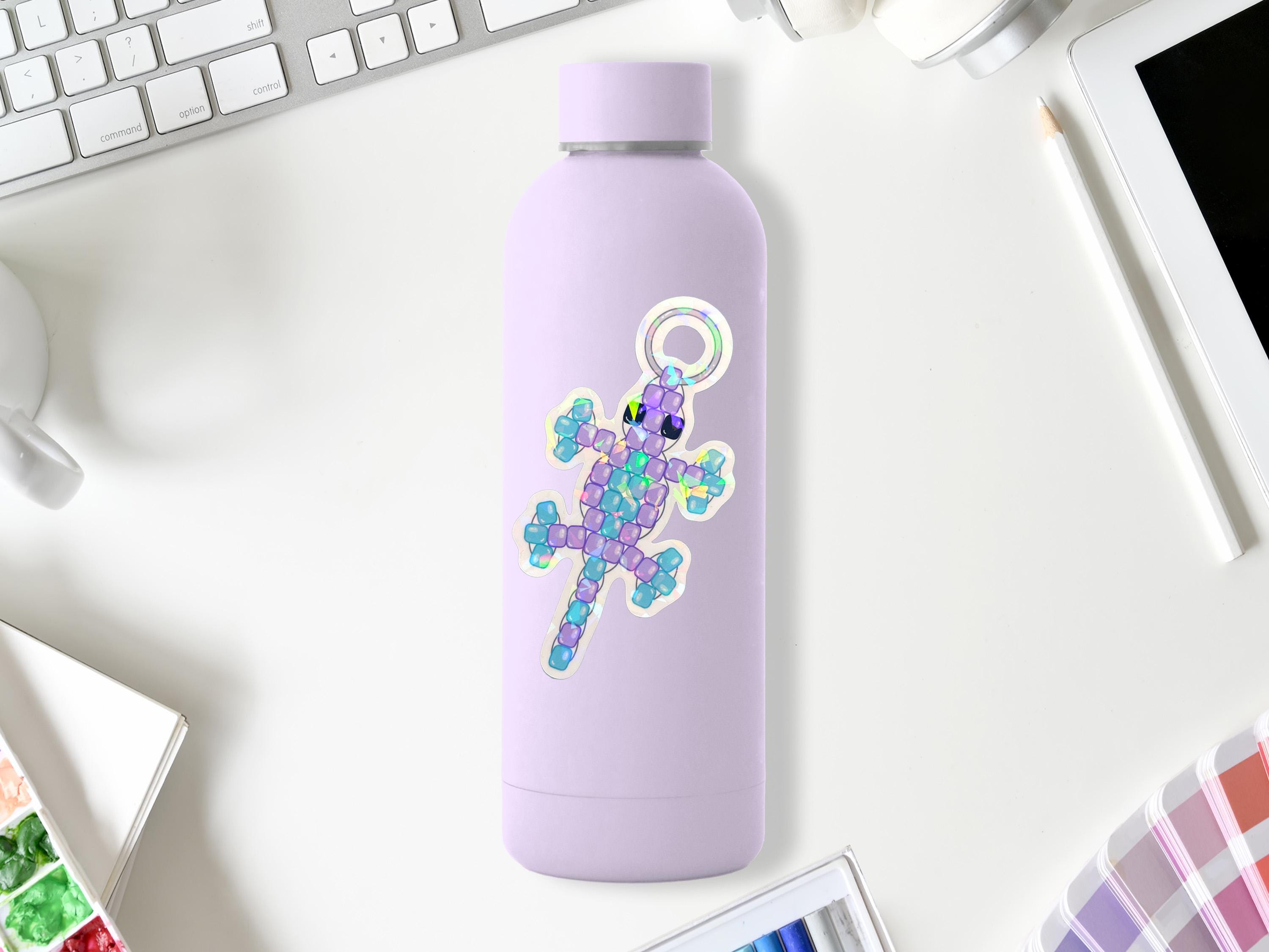 Iridescent Retro Lizard Sticker | Water Bottle, Laptop Decor - Etsy