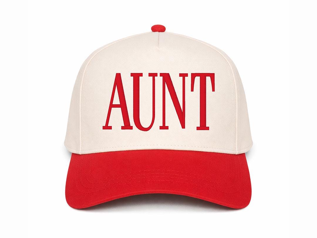 Custom Embroidered Aunt Trucker Hat Minimalist Cozy Vibes Cap - Etsy