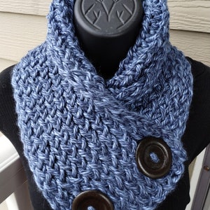 NECK WARMER SCARF, Snoods, Scarves, Buttoned Cowl, Chunky Cowl, Scarves for women, Cowl Scarf, Women&#39;s Neck Warmer,Handknitted Scarf