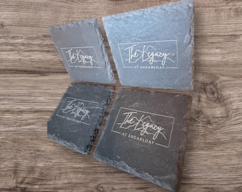Posavasos de pizarra grabados, posavasos de vino americanos, divertido regalo de Navidad para adultos