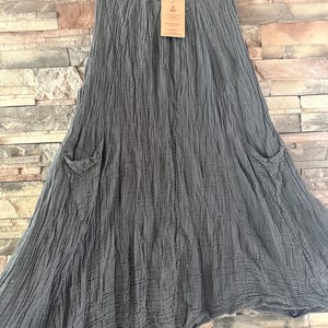 Breathable woven gauze organic cotton bohemian dress / top one size hippie dress