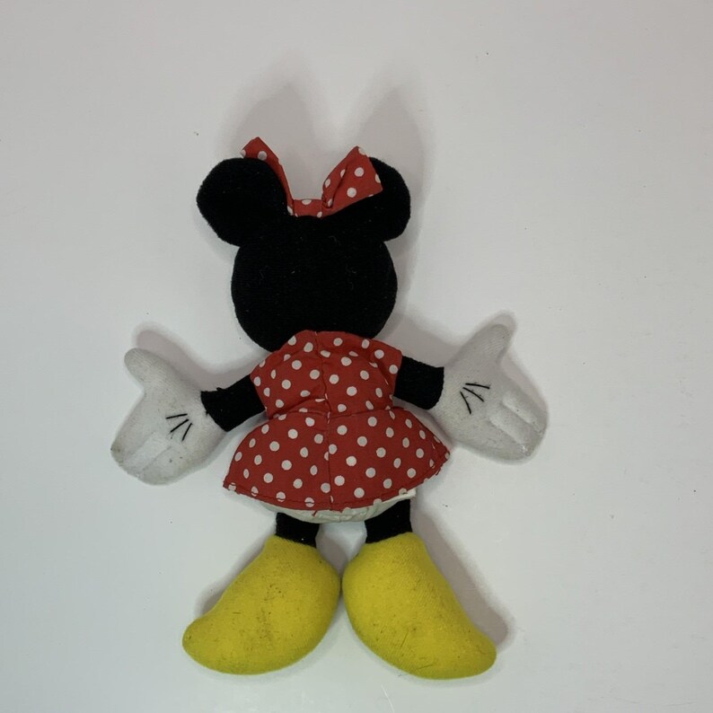 Vintage Disney Minnie Mouse 8" Applause BeanBag Plush VTG Stuffed Animal image 2