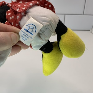 Vintage Disney Minnie Mouse 8" Applause BeanBag Plush VTG Stuffed Animal image 3