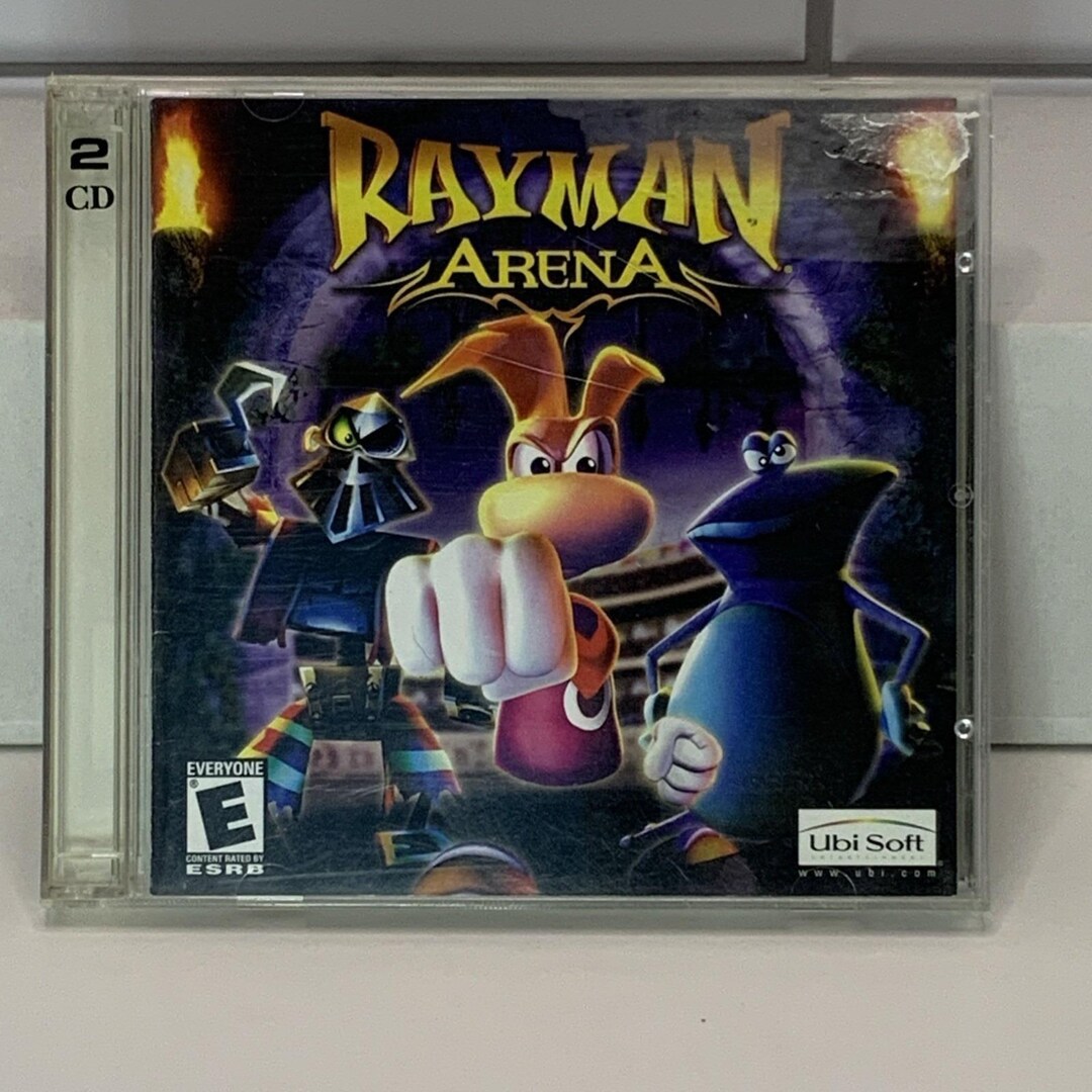 Rayman Arena Pc Cd-rom 2002 Ubi Soft 2-disc Set Windows 98/2000/XP/ME ...