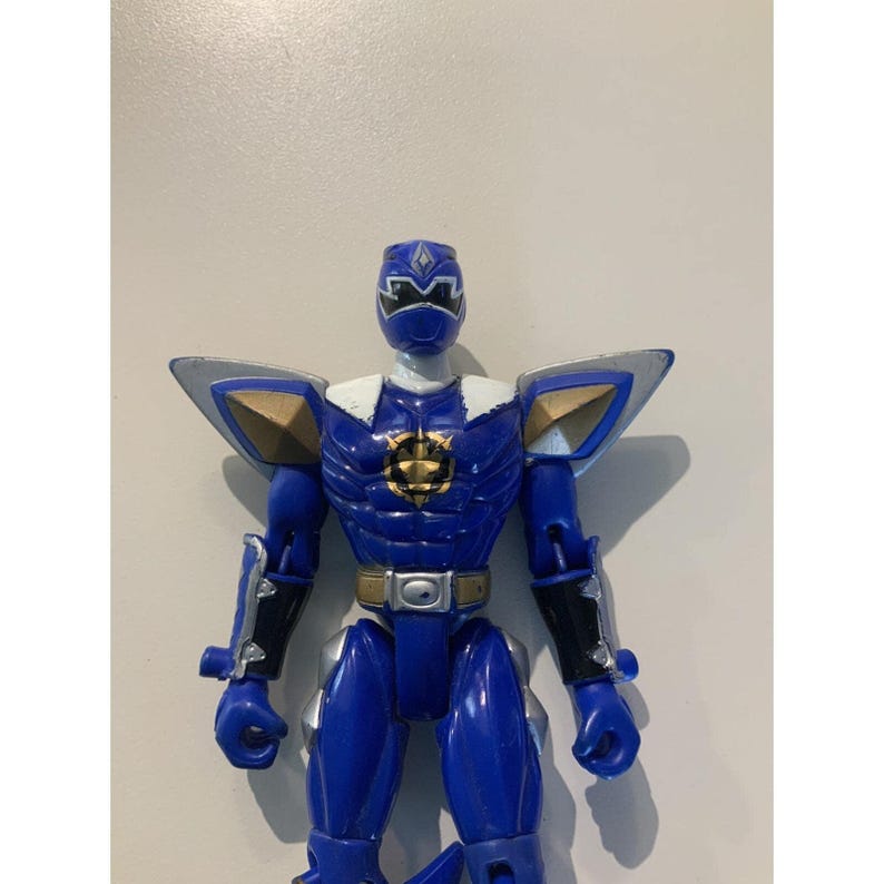 Bandai Power Rangers Dino Thunder Blue Ranger Action Figure 2003 Super ...
