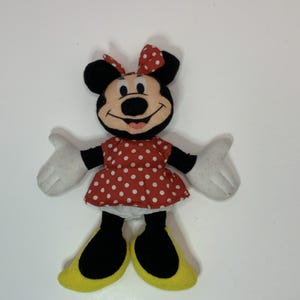 Vintage Disney Minnie Mouse 8" Applause BeanBag Plush VTG Stuffed Animal image 1