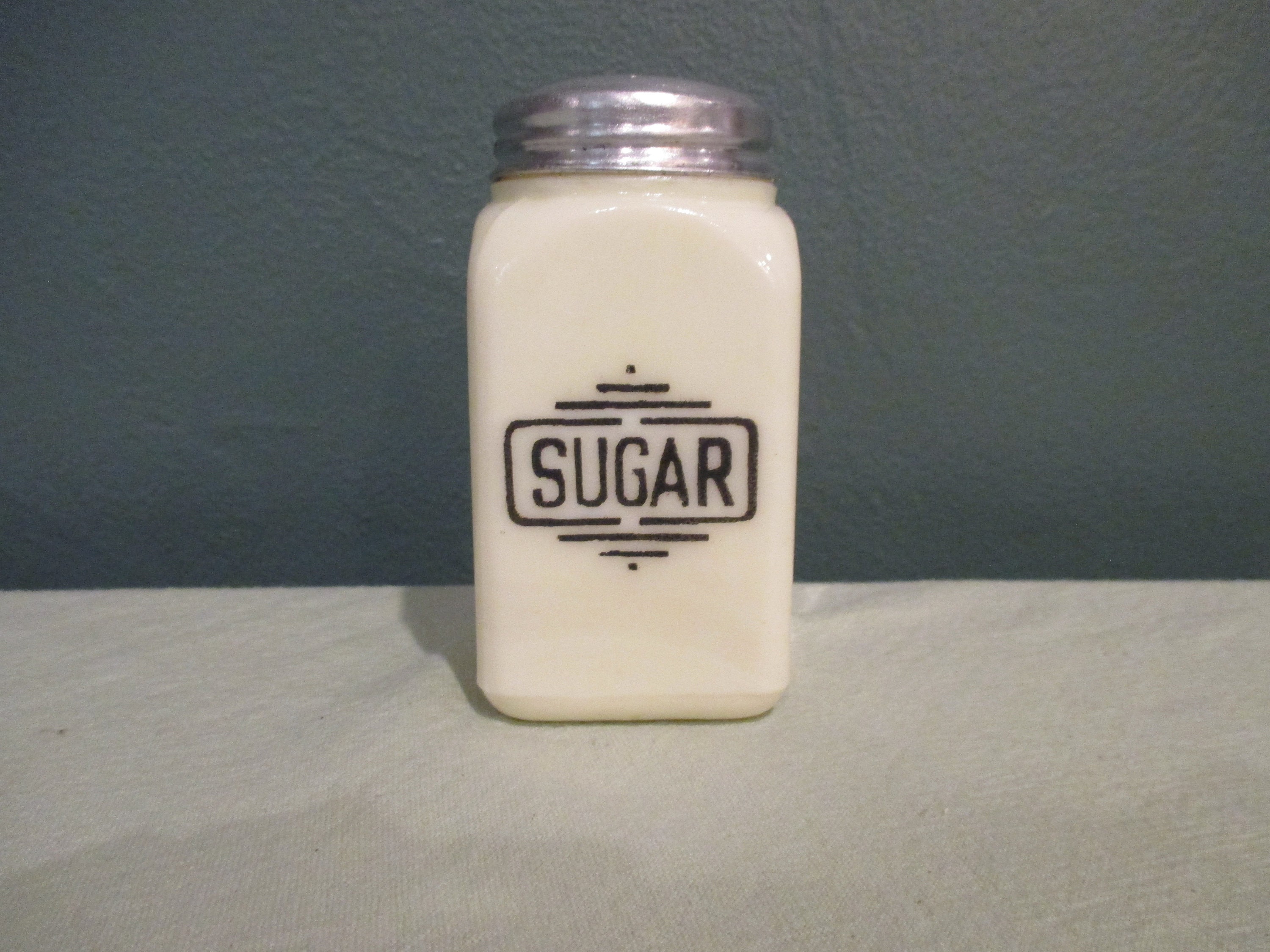 McKee Flour Sugar Custard Glass Storage Containers, Uranium, Vaseline