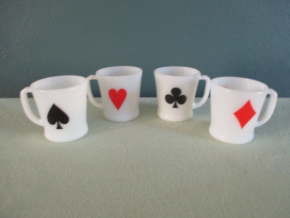 ヴィンテージ ファイヤーキング ホワイト「Dハンドル」トランプ