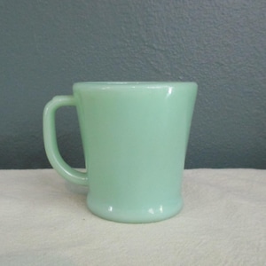 Vintage Jadeite Fire King Philbe &quot;Wannabe&quot; D-Handle Mug (Rare-HTF)