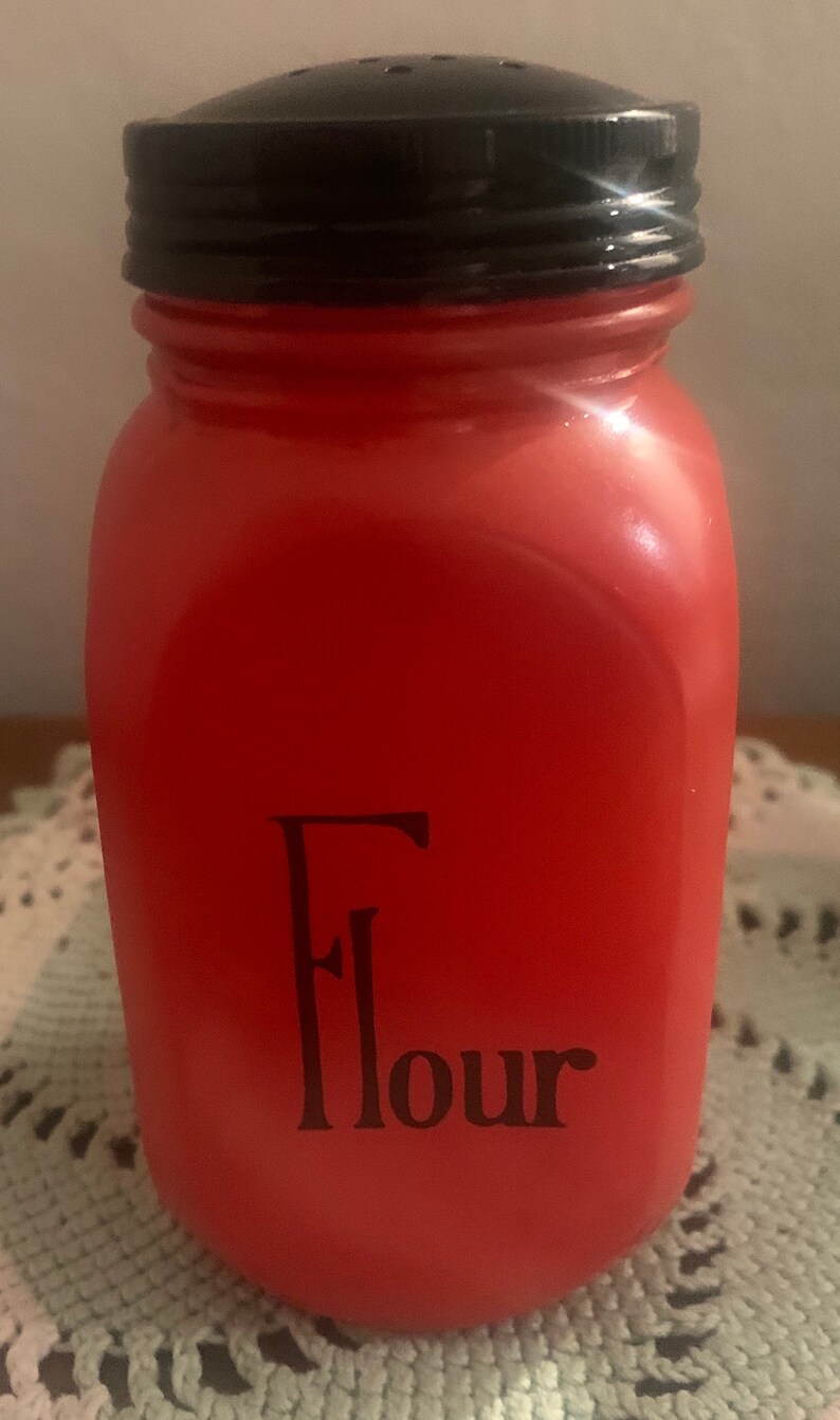 Vintage Fire King Fired Sugar & Flour Shakers Etsy