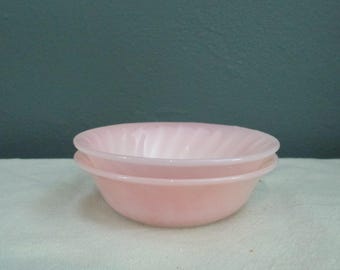 Pink Swirl Fire King Dishes - Etsy