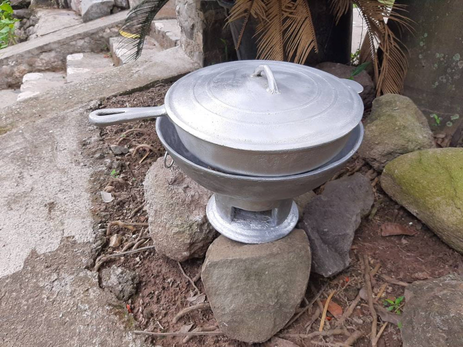 Jamaican made Coal Stove & Skillet Combo Etsy