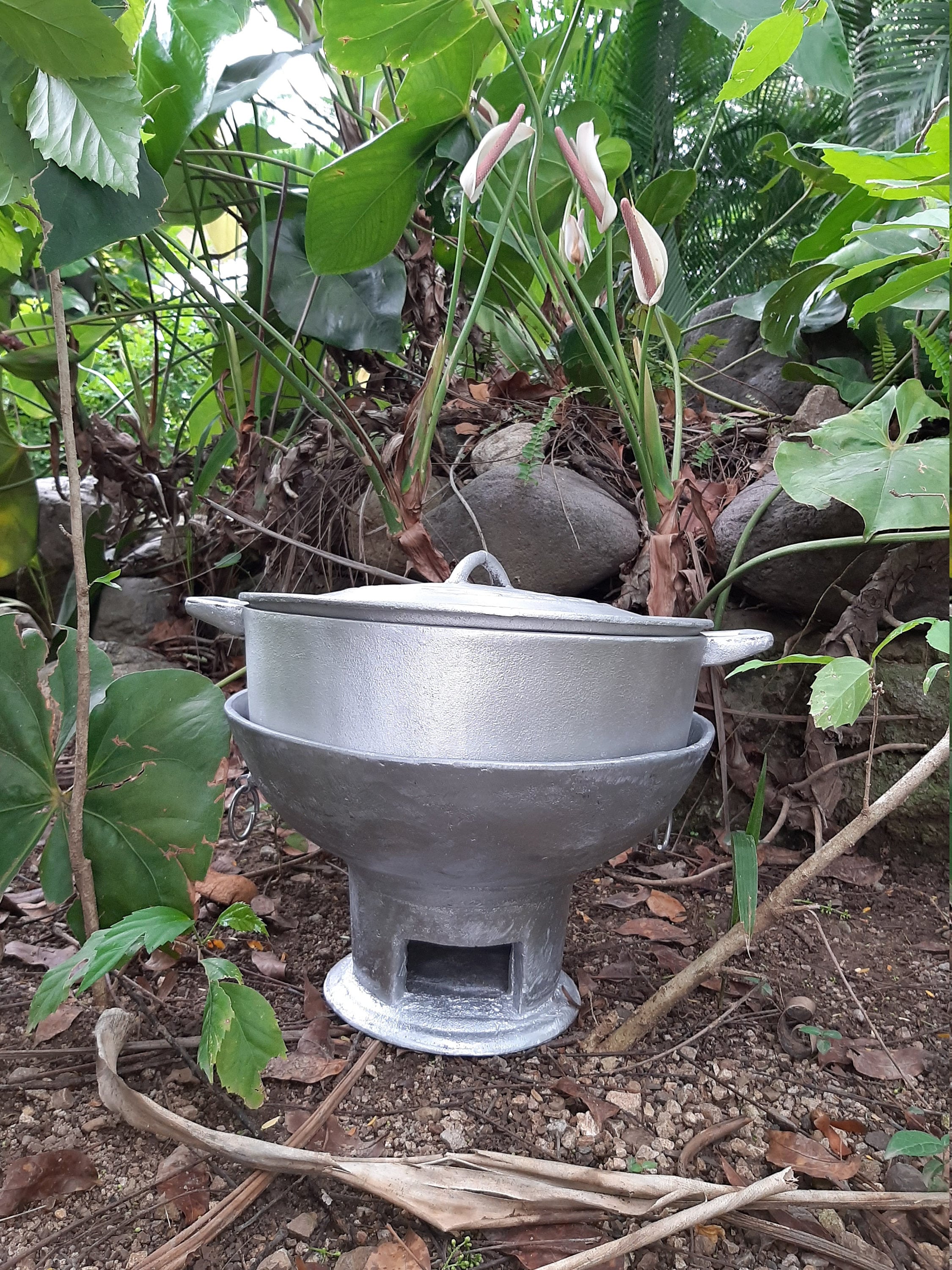 Jamaican Dutch Pot and Coal Stove Combo. FREE US Shipping Etsy