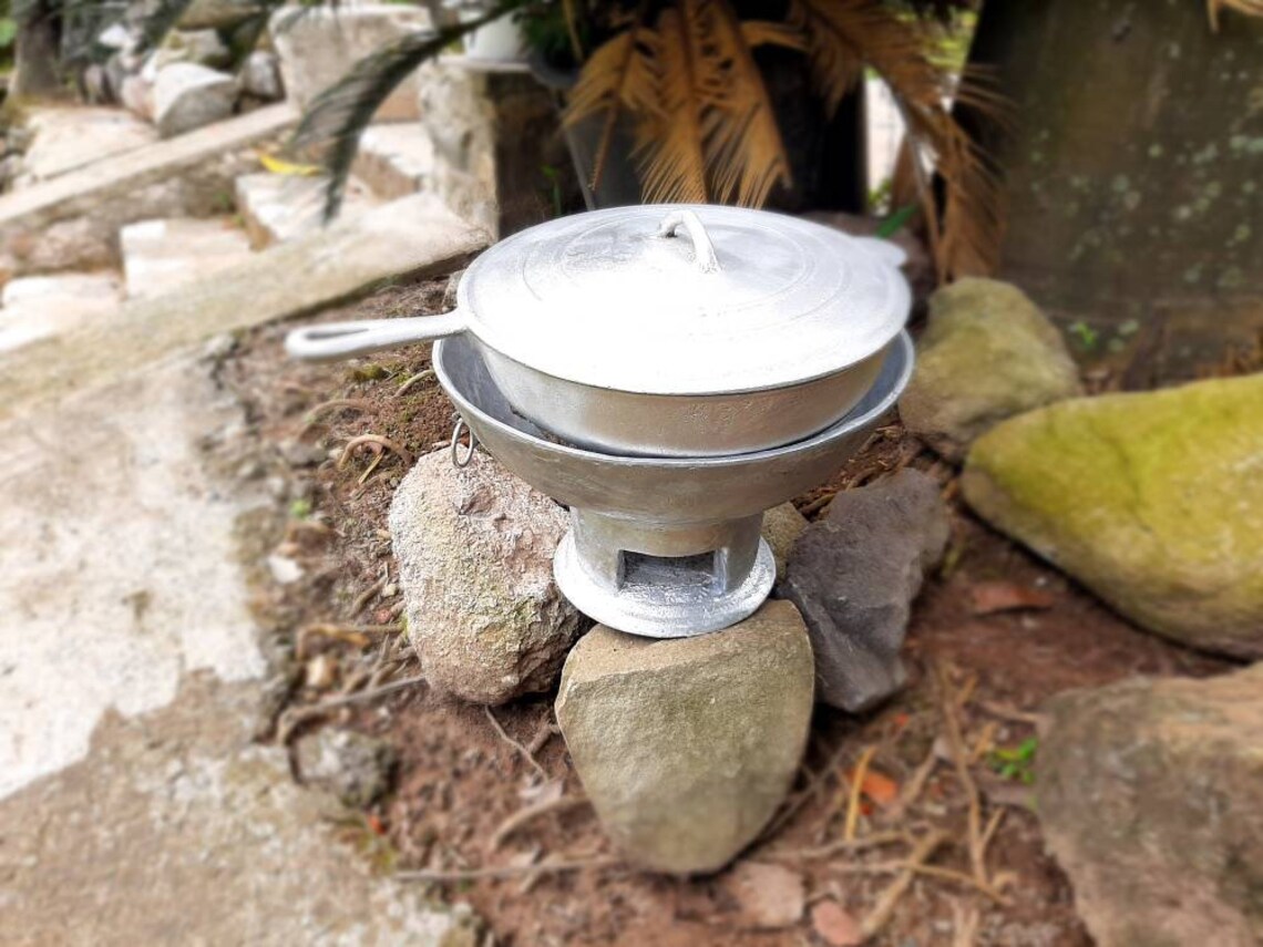 Jamaican made Coal Stove & Skillet Combo Etsy