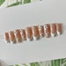 White French Tip Nails | Spring Nails | Press On Nails | Acrylic Nails | Wedding Nails | Fake Nails | Prep kit included 